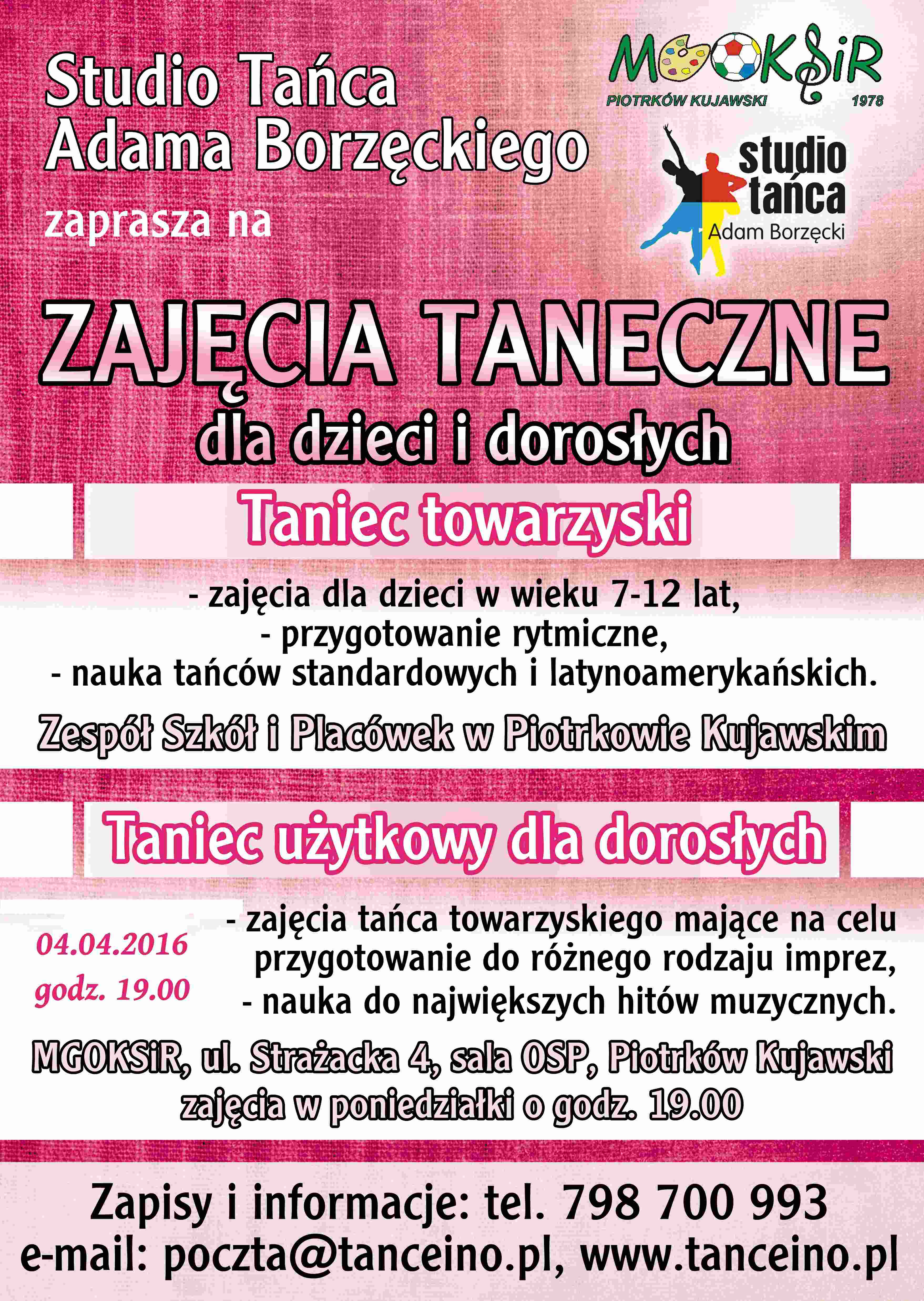 Zajęcia Taneczne dla Dzieci i Dorosłych
